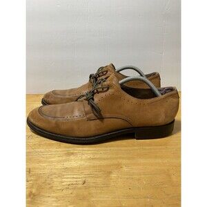 DISTRESSED* Johnston & Murphy Mens Oxfords 20-1162 Brown Shoes Size 10 M Leather